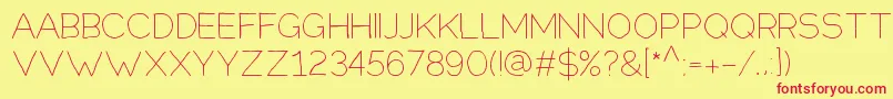 Springtimev2 Font – Red Fonts on Yellow Background