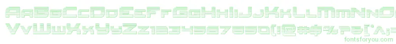 Redrocketchrome-fontti – vihreät fontit valkoisella taustalla