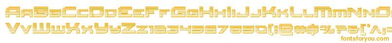 Шрифт Redrocketchrome – оранжевые шрифты на белом фоне