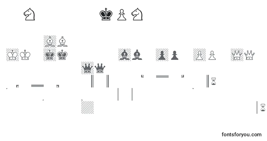 Schriftart ChessAlpha – Alphabet, Zahlen, spezielle Symbole