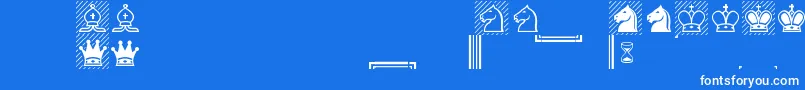 More about ChessAlpha Font ChessAlpha Font – White Fonts on Blue Background