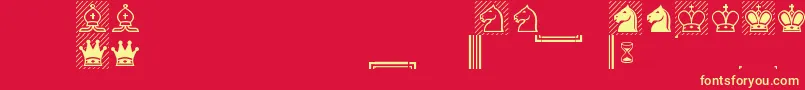 More about ChessAlpha Font ChessAlpha Font – Yellow Fonts on Red Background