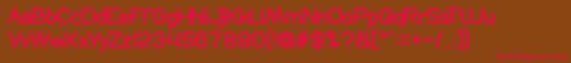 YoungForever Font – Red Fonts on Brown Background