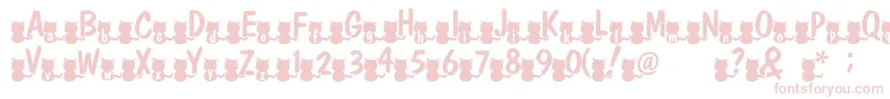 Nekofont Font – Pink Fonts on White Background