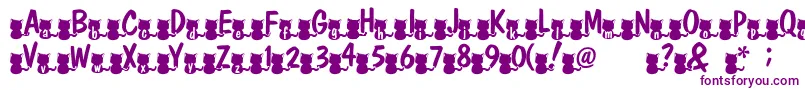 Nekofont Font – Purple Fonts on White Background