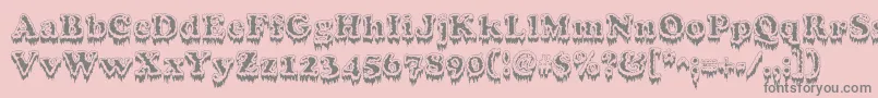 Modius Font – Gray Fonts on Pink Background