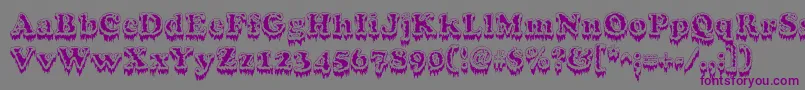 Modius Font – Purple Fonts on Gray Background