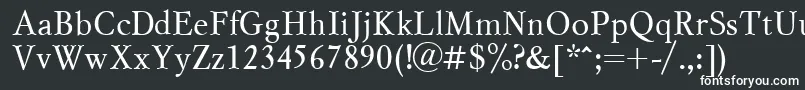 Шрифт Myslctt – белые шрифты на чёрном фоне