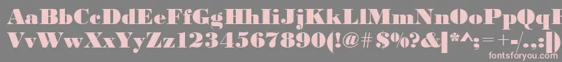 Urwbodonidextbol Font – Pink Fonts on Gray Background