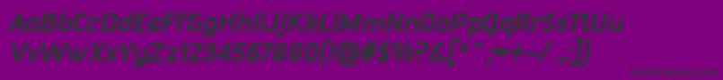 DowntempoBolditalic Font – Black Fonts on Purple Background