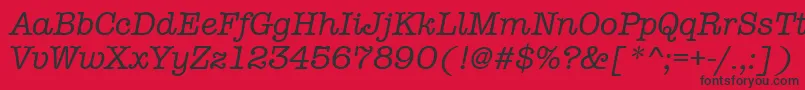 フォントAmtypewritermditcttРљСѓСЂСЃРёРІ – 赤い背景に黒い文字