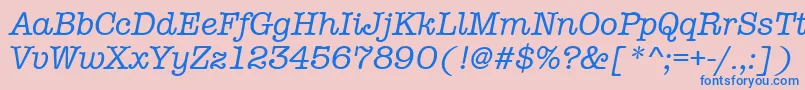 フォントAmtypewritermditcttРљСѓСЂСЃРёРІ – ピンクの背景に青い文字