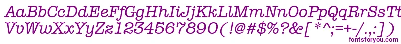 AmtypewritermditcttРљСѓСЂСЃРёРІ Font – Purple Fonts on White Background