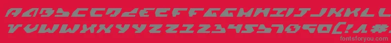 Gyrv2ei Font – Gray Fonts on Red Background