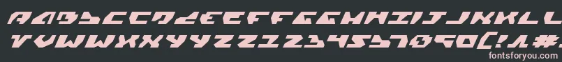 Gyrv2ei Font – Pink Fonts on Black Background