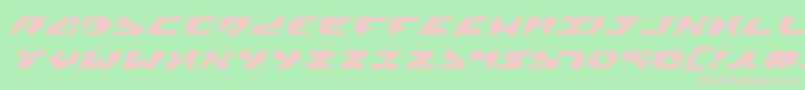 Gyrv2ei Font – Pink Fonts on Green Background