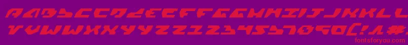 Gyrv2ei Font – Red Fonts on Purple Background