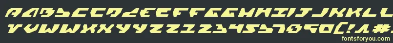 Gyrv2ei Font – Yellow Fonts on Black Background