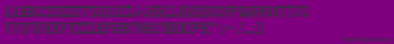 Clintwood Font – Black Fonts on Purple Background