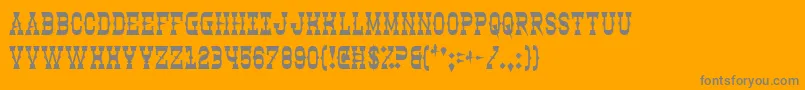 Clintwood Font – Gray Fonts on Orange Background