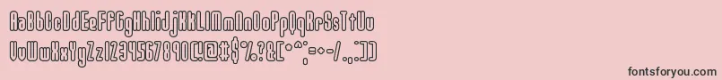 フォントUnanimo – ピンクの背景に黒い文字