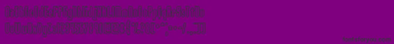 Unanimo-Schriftart – Schwarze Schriften auf violettem Hintergrund