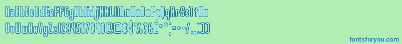 Unanimo-fontti – siniset fontit vihreällä taustalla