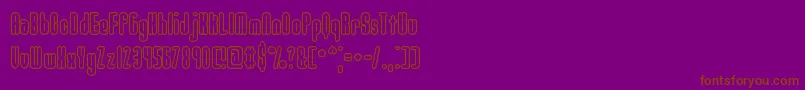 More about Unanimo Font Unanimo Font – Brown Fonts on Purple Background
