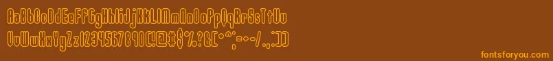 More about Unanimo Font Unanimo Font – Orange Fonts on Brown Background