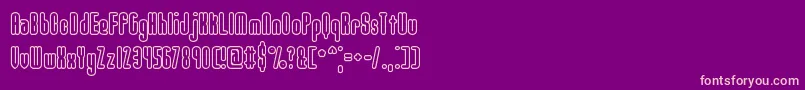 Police Unanimo – polices roses sur fond violet