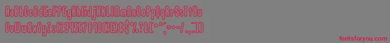 Шрифт Unanimo – красные шрифты на сером фоне