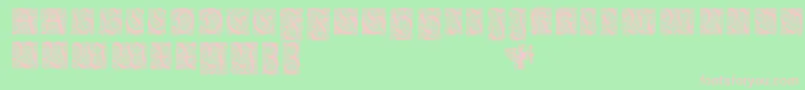 EhmckeFrakturInitialen Font – Pink Fonts on Green Background