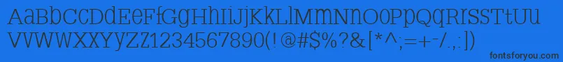 Slabserifxhigh Font – Black Fonts on Blue Background