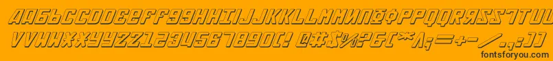 More about Soviet2e3Di Font Soviet2e3Di Font – Black Fonts on Orange Background