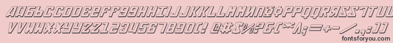 フォントSoviet2e3Di – ピンクの背景に黒い文字