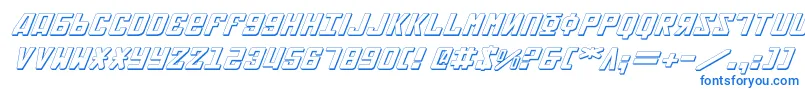 Soviet2e3Di Font – Blue Fonts on White Background