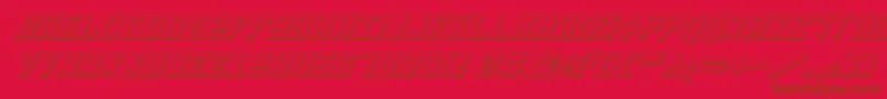 Шрифт Soviet2e3Di – коричневые шрифты на красном фоне