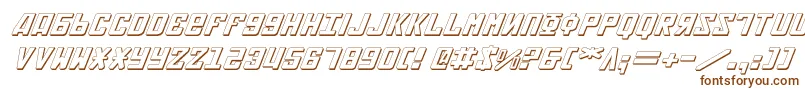 Soviet2e3Di-Schriftart – Braune Schriften