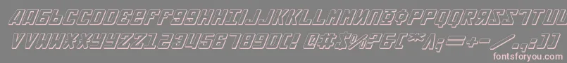 Soviet2e3Di Font – Pink Fonts on Gray Background