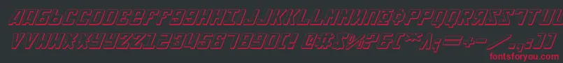 Soviet2e3Di Font – Red Fonts on Black Background