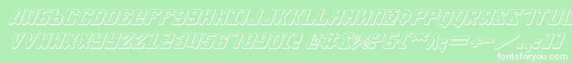 Soviet2e3Di Font – White Fonts on Green Background