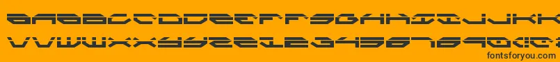 TaskforceLaser Font – Black Fonts on Orange Background