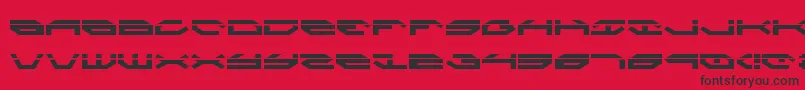 TaskforceLaser Font – Black Fonts on Red Background