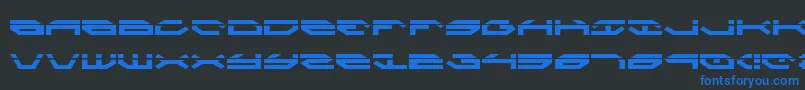 TaskforceLaser Font – Blue Fonts on Black Background