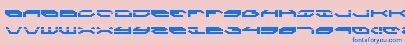 TaskforceLaser Font – Blue Fonts on Pink Background