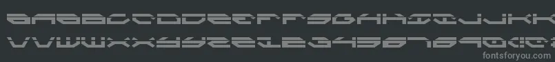 Czcionka TaskforceLaser – szare czcionki na czarnym tle