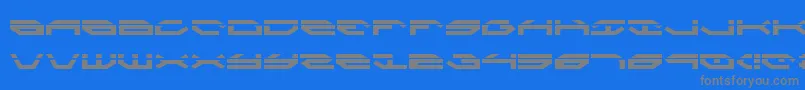TaskforceLaser Font – Gray Fonts on Blue Background