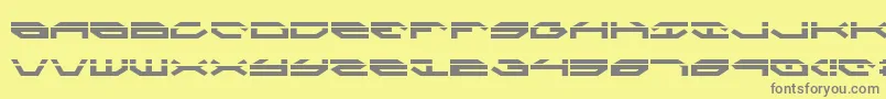 TaskforceLaser Font – Gray Fonts on Yellow Background
