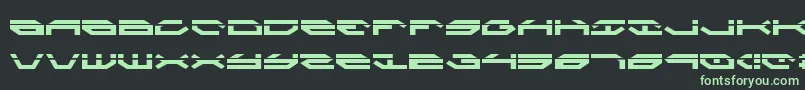 TaskforceLaser Font – Green Fonts on Black Background