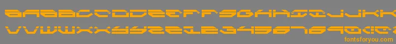 TaskforceLaser Font – Orange Fonts on Gray Background